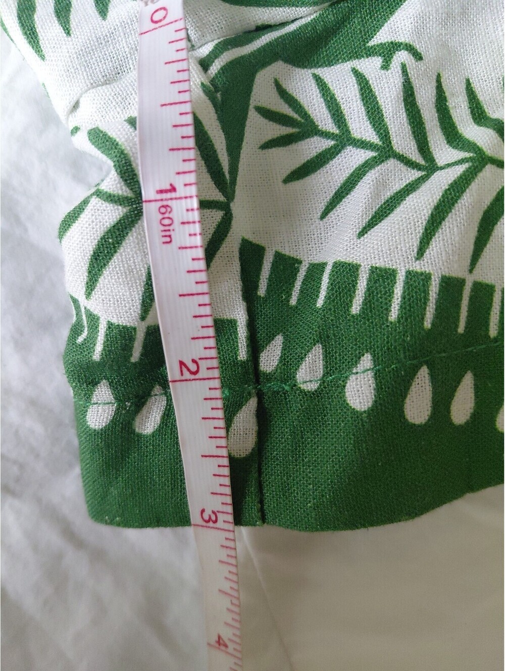 Farm Rio Macaw Elegance Women's XL Off-White Green Belted Romper Likenew #729 - Picture 12 of 12